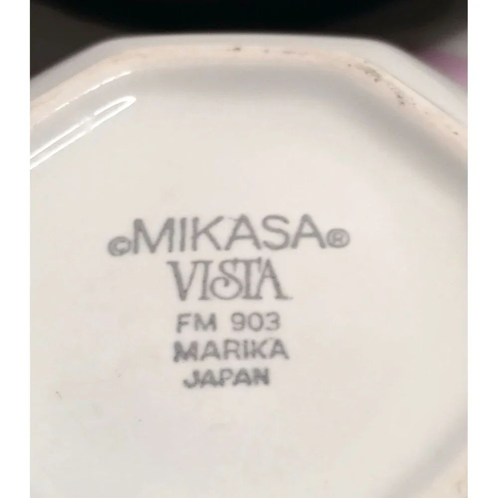 Vintage Discontinued Mikasa Vista FM903 Marika SUGAR BOWL With Lid -Japan